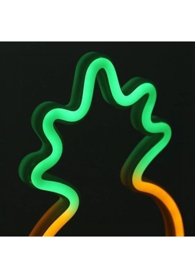 Dekoratif Ananaslı Neon Led Masa Ve Gece Lambası Hediyelik Lamba Çok Renkli