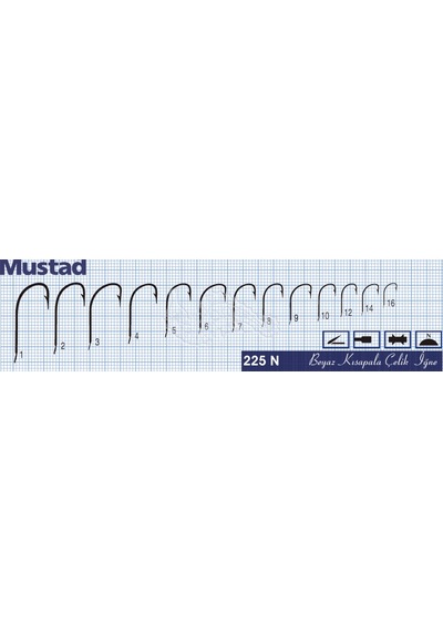 Mustad Olta İğnesi 225n 50li No:2