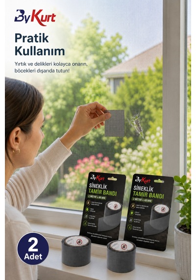 Sineklik Tamir Bandı Kes Yapıştır Onar Pratik Bant 2 Adet