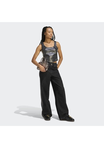 Adidas Ke5041 Pleather Corset Kadın Tişört Siyah