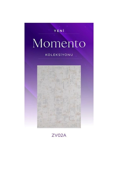 Royal Halı Momento Zv02a Krem Vizon Akrilik Yumuşak Dokulu Modern Halı