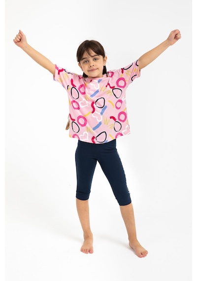 Rolypoly Be You Always Pembe Kız Çocuk Kapri Tayt Takım 5274-29403 Pembe