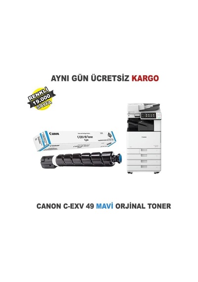 Canon Ir-C3320 / C-Exv-49 Mavi Toner