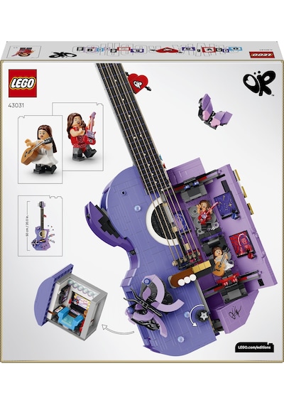 LEGO® Editions Olivia Rodrigo’nun İki Renkli Gitarı 43031 - 14 Yaş ve Üzeri için Minifigür İçeren Oyuncak Yapım Seti (1228 Parça)