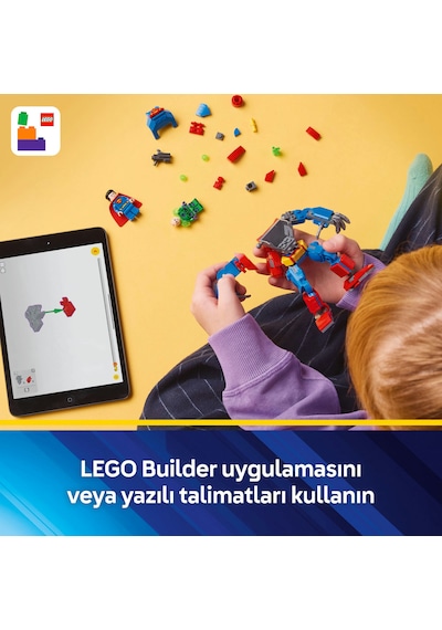 LEGO® DC Superman™ Robotu, Lex Luthor™’a Karşı 76302 - 6 Yaş ve Üzeri Süper Kahraman Sevenler için Yaratıcı Oyuncak Yapım Seti (120 Parça) LEGO® DC Superman™ Robotu, Lex Luthor™’a Karşı 76302 - 6 Yaş ve Üzeri Süper Kahraman Sevenler için Yaratıcı Oyuncak Yapım Seti (120 Parça)