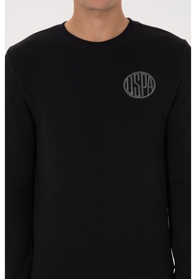 U.S. Polo Assn. Erkek Regular Fit Bisiklet Yaka Siyah Sweatshirt 50308717-VR046
