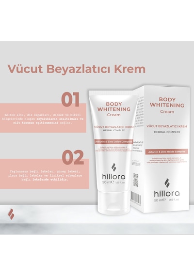 Hillora Vücut Beyazlatıcı Krem 50 ML