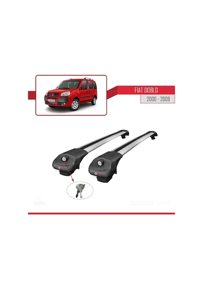 Fiat Doblo 2000-2009 Arası İle Uyumlu Ace-1 Ara Atkı Tavan Barı Gri