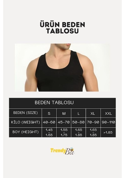Cnt Erkek Basic Pamuklu Premium Klasik Atlet 3'lü Paket Beyaz Beyaz