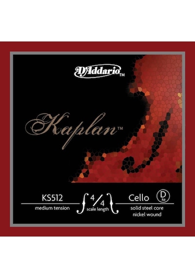 Daddario Ks512 Cello Tek Tel Kaplan Re-d , 4/4