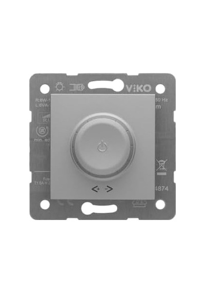 Novella/trenda Gümüş Pro Dimmer Rl 20 500w Mekanizma Ve Düğme/kapak