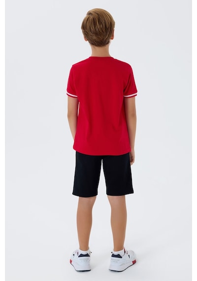U.s. Polo Assn. Erkek Çocuk Kırmızı Bermuda Takım Us2426-c-v2 Kırmızı