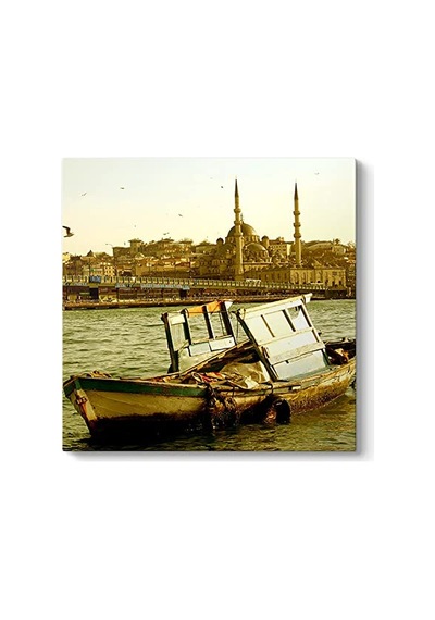 Galata Köprüsü Manzara Tablosu 70 X 70