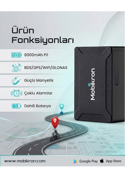 Mk-500-1 Motosiklet Gps Takip Cihazı 2026 - Mıknatıslı Kablosuz Akü Bitirmez 24 Ay Hat Dahil Şarjlı