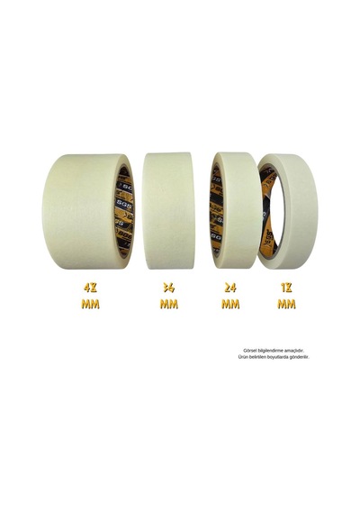 Sgs Kağıt Maskeleme Bandı 36 Mm. - 25 Mt. - 6 Adet
