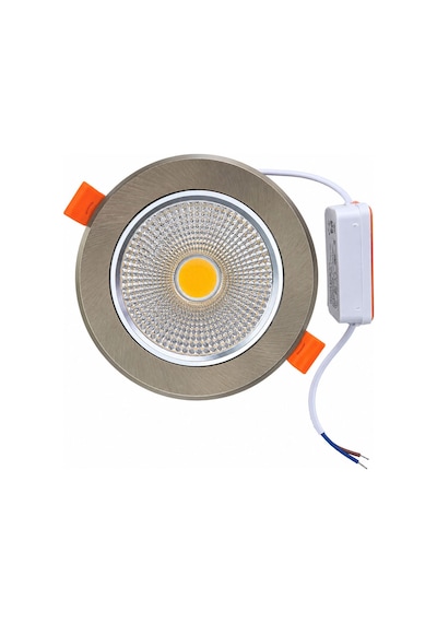 Mat Krom Sıva Altı Spot Led Armatür 10w Beyaz Işık