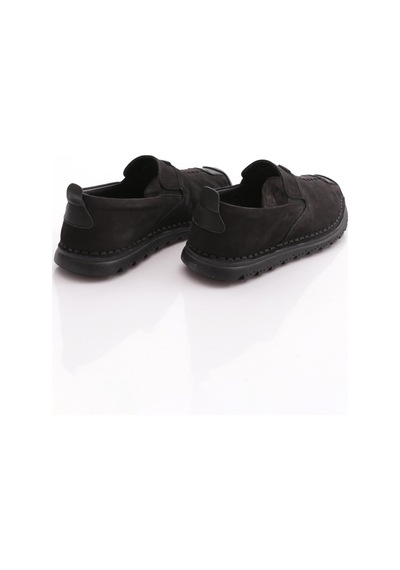 Dgn 9861 Erkek Comfort Ayakkabi Siyah Nubuk Siyah