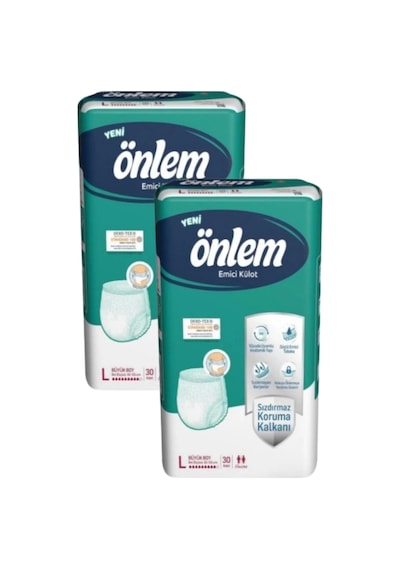 Önlem Emici Külot Hasta Bezi Eko Büyük Boy L Beden 30 Lu X 2 Adet