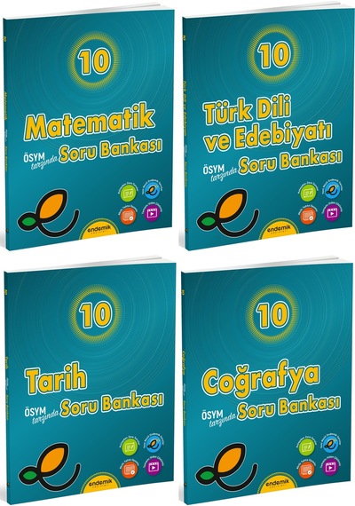 Endemik 2026 10. Sınıf Eşit Ağırlık Soru Kitabı Seti 4 Kitap Güncel Müfredat