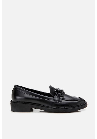 Yaya By Hotiç Kadın Siyah Tokalı Klasik Loafer Siyah
