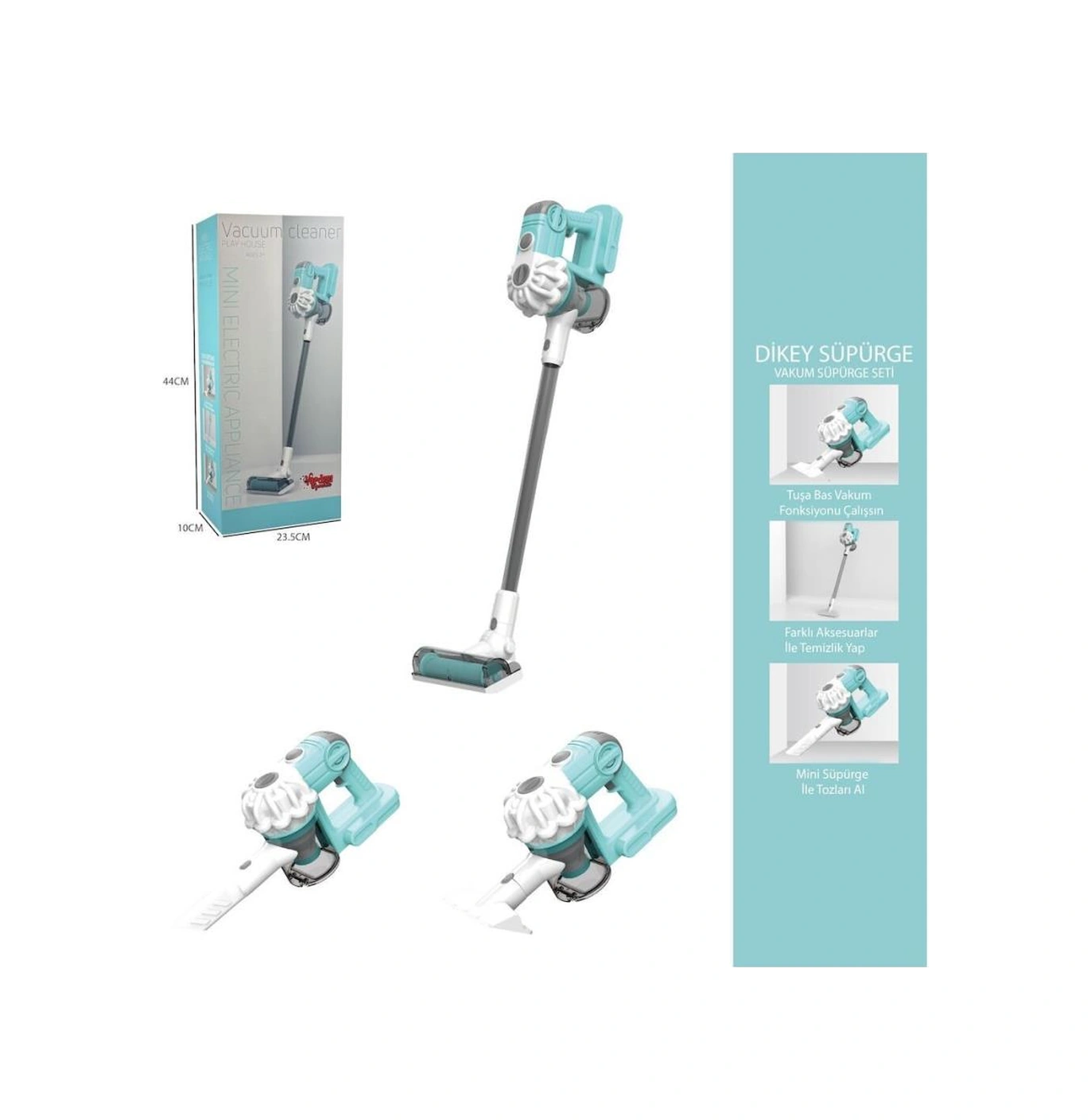 Ls8807q Dikey Elektrik Süpürgesi Kapalı Kutu Yeşil-gri 3 İn1