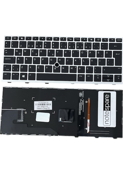 Hp Uyumlu Elitebook 830 G6 6xe59ea , 830 G6 6xe60ea , 830 G6 6xe61ea Işıklı Klavye Siyah Tr