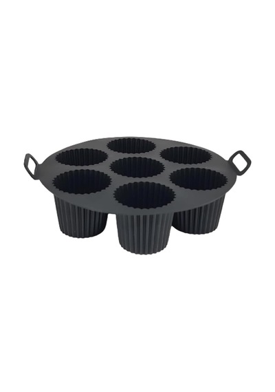 Güncelçarşı Airfryer Silikon Kek Pişirme Kalıbı 7 Bölmeli, Silikon Cupcake Kek Pişirme Kabı Air Fryer Muffin F Diğer