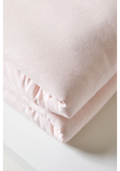 Ocean Home Textile %100 Pamuk Penye Pembe Kalp Nakışlı Bebek Çok Amaçlı Örtü 90 X 120 Cm