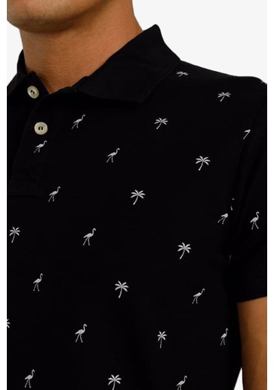 Superfly Men Poloshırt Black Erkek T-shirt 22971-02 Siyah