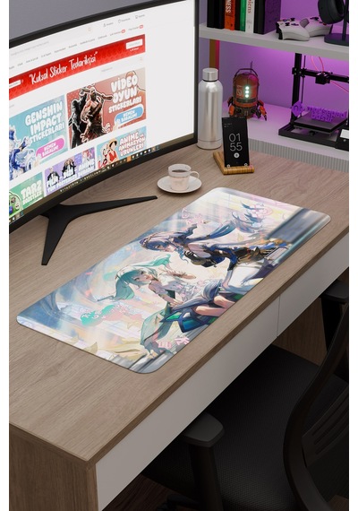 Faruzan Genshin Impact Anime Gacha V5 - 70x30 Xl Gaming Mouse Pad Fare Altlığı