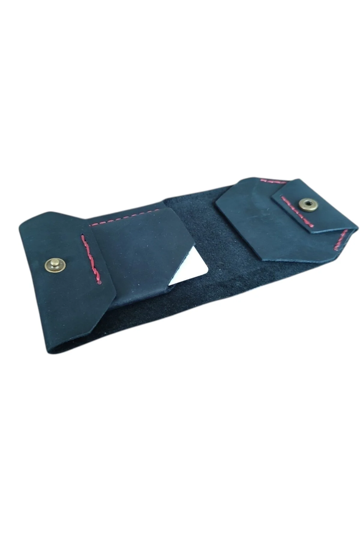 Sumerianwallet Sumerianleathercraft Serisi Deri Cüzdan Kartlık Siyah