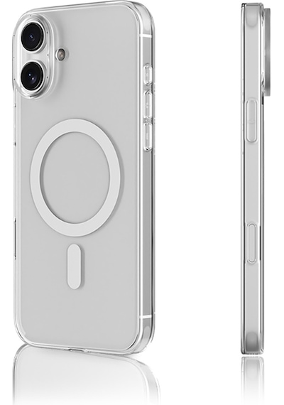 Apple iPhone 16 Uyumlu Kılıf M-safe Şarj Özellikli Youngkit Ice Serisi Kapak Şeffaf