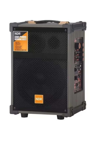 Ndr-c8 Bt Kablosuz Hoparlör Bass Müzik Kutusu 2 Kablosuz Mikrofonlu