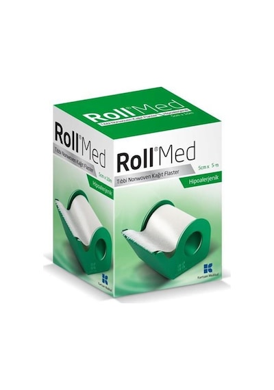 Roll Med Nonwoven Kağıt Flaster 5Cm x 5M
