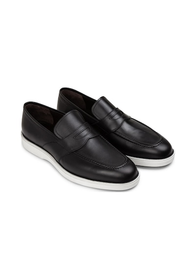 Deery Hakiki Deri Siyah Erkek Loafer Ayakkabı - 01960msyhc01 Siyah