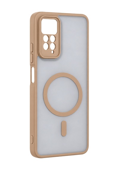 Xiaomi Redmi Note 11 Pro Loji Magsafe Kapak - Çöl Titanyum Çok Renkli