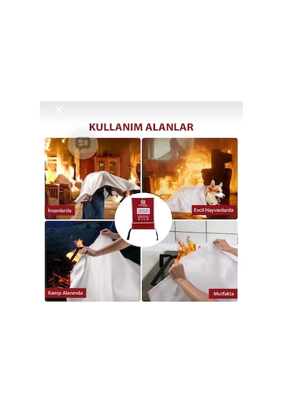 150 180 Yangın Battaniyesi, Acil Kaçış Yangın Battaniyesi, Yangın Söndürme Battaniyesi,