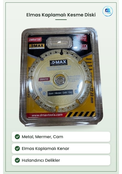 Çok Amaçlı Metal Kesme Diski Elmas Kaplamalı Demir Mermer Çelik C