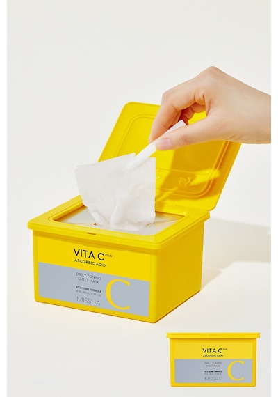 Missha C Vitamini İçerikli Leke Karşıtı Günlük Yaprak Maske Vita C Plus Daily Toning Mask