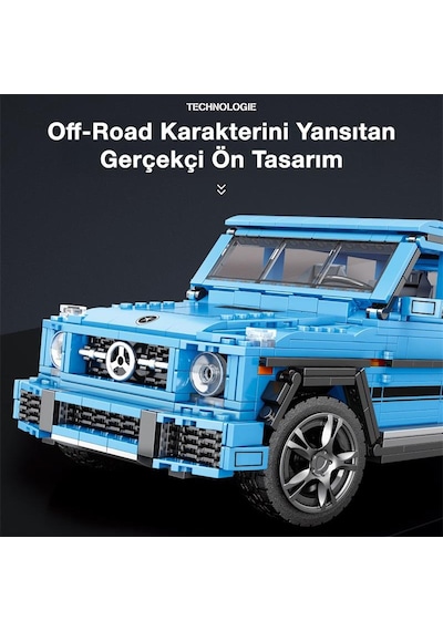 Reobrix Technic 11032 Mercedes Benz Amg G65 Suv Araba Yaratıcı Yapı Blok Seti Building Blocks G Class "the Beast" - 1204 Parça