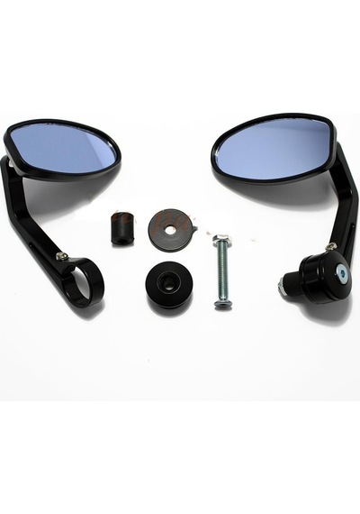 Gidon Direksiyon Ayna Oval. Cafe Racer Bobber. Motosiklet Ayna
