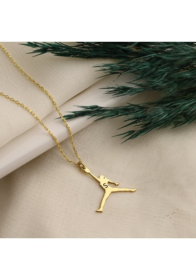 Dkmn Gümüş Air Jordan Kadın Sembol Kolye (Özelleştirilebilir) Kadın Gümüş Kolye