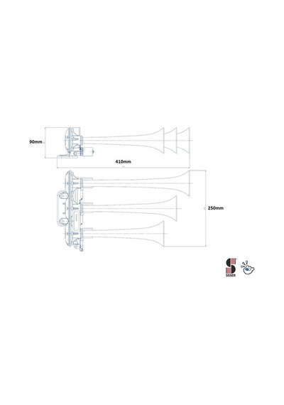 Seger 86Eh 24 Volt Arap Saydırmalı Korna ( Dali Dali Korna )