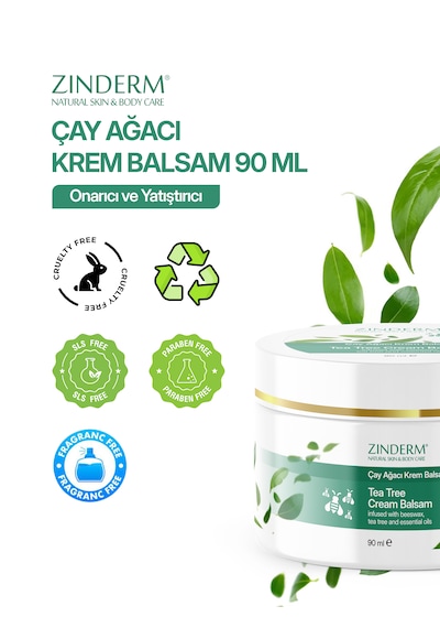 Çay Ağacı Yağı Kremi, Balsamı 2 Adet X 90 Ml