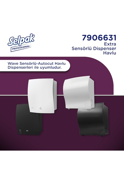 Selpak Professional Extra Sensörlü Havlu, 21 Cm, 135 Metre