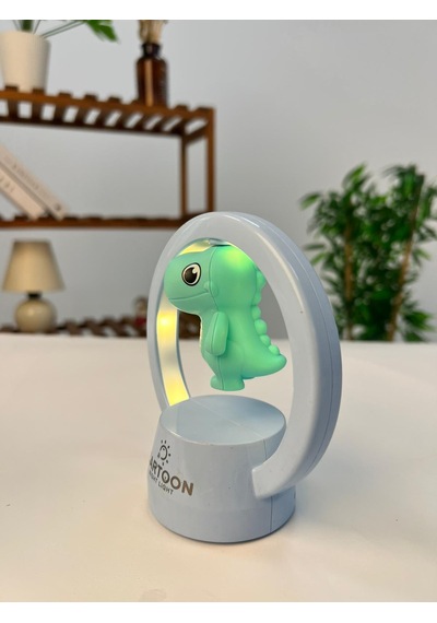 Favora Masa Üstü Dinozor Çocuk Lambası Mavi