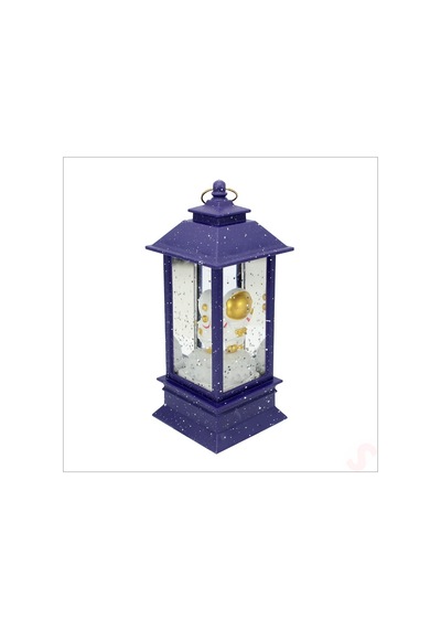 Uçuşan Simli,12,5cm X 5cm Led Işıklı Astronot Fener Küre - C
