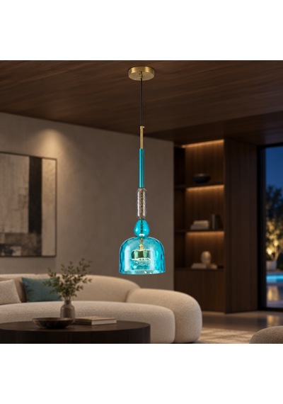 Novarıs 12w Modern Tekli Led Avize - Salon Ve Mutfak Aydınlatma Çok Renkli