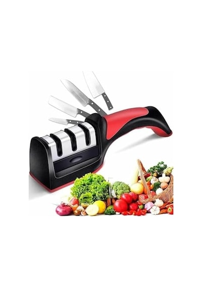 Tafce Bıçak Bileme Aleti 3 Aşamalı 3 Açılı Bıçak Bileyici Bıçak Keskinleştirici