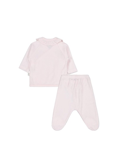 Civil Baby Balerin Nakışlı Zıbın Takımları Açık Pembe